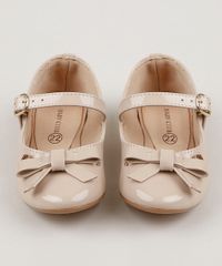 Sapatilha-Infantil-Baby-Club-Bico-Redondo-com-Laco-em-Verniz-Bege-9959210-Bege_5