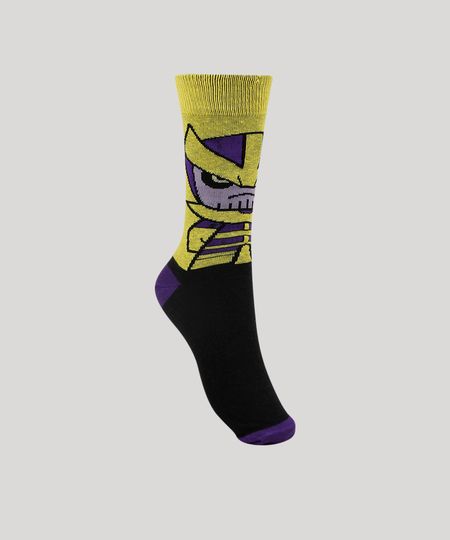Meia-Masculina-Cano-Alto-Divertida-Thanos-Estampado-Amarela-9944802-Amarelo_1