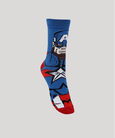 Meia-Masculina-Cano-Alto-Divertida-Capitao-America-Azul-9949292-Azul_1
