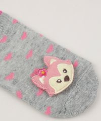 Meia-Infantil-Estampada-de-Coracoes-Cano-Medio-com-Patch-Raposinha-Cinza-Mescla-9954297-Cinza_Mescla_3 Meia-Infantil-Estampada-de-Coracoes-Cano-Medio-com-Patch-Raposinha-Cinza-Mescla-9954297-Cinza_Mescla_3