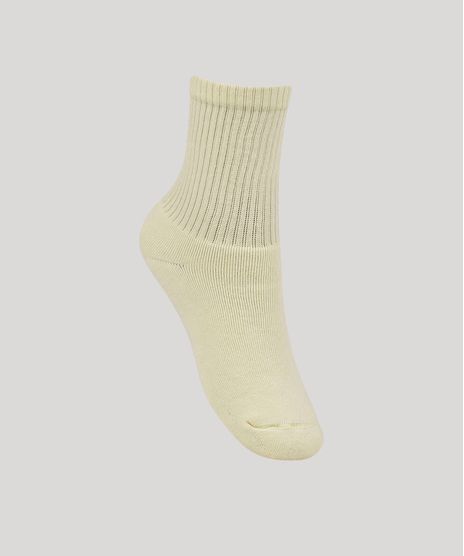 Meia-Feminina-Cano-Alto-Atoalhada--Amarelo-Neon-9958262-Amarelo_Neon_1