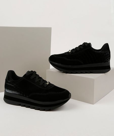 Tenis-Feminino-Vizzano-Flatform-Tratorado-Textura-Croco-Preto-9958518-Preto_1 Tenis-Feminino-Vizzano-Flatform-Tratorado-Textura-Croco-Preto-9958518-Preto_1