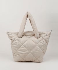 Bolsa-de-Ombro-Feminina-Shopper-em-Nylon-Grande-Puffer-Bege-Claro-9845466-Bege_Claro_2