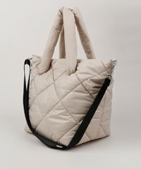Bolsa-de-Ombro-Feminina-Shopper-em-Nylon-Grande-Puffer-Bege-Claro-9845466-Bege_Claro_4