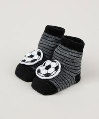 Meia-Infantil-Listrada-Cano-Medio-com-Patch-Bola-de-Futebol-Preta-9954292-Preto_1