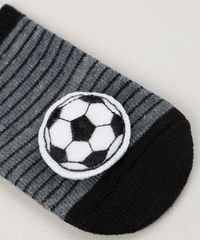 Meia-Infantil-Listrada-Cano-Medio-com-Patch-Bola-de-Futebol-Preta-9954292-Preto_3