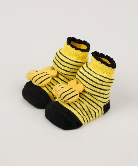 Meia-Infantil-Listrada-Cano-Medio-com-Patch-Abelhinha-Amarela-9954295-Amarelo_1 Meia-Infantil-Listrada-Cano-Medio-com-Patch-Abelhinha-Amarela-9954295-Amarelo_1