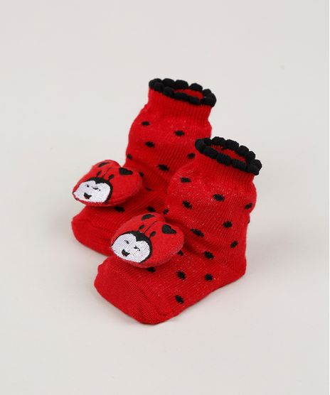 Meia-Infantil-Estampada-Poa-Cano-Medio-com-Patch-Joaninha-Vermelha-9954298-Vermelho_1