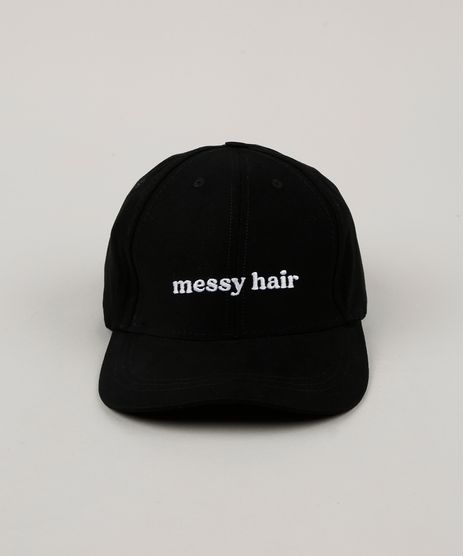 Bone-Feminino--Messy-Hair--Aba-Curva-Preto-9959118-Preto_1