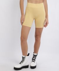 Bermuda-Feminina-Basica-Ciclista-Amarela-9953462-Amarelo_1