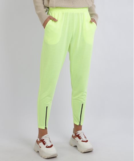 calça jogger feminina neon
