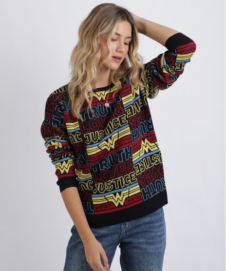 Sueter-Feminino-em-Trico-Mulher-Maravilha-Preto-9946958-Preto_1