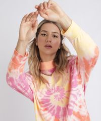 Blusao-de-Moletom-Feminino-Oversized-Estampado-Tie-Dye-Gola-Alta--Rosa-Neon-9957897-Rosa_Neon_5