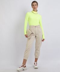Blusa-Feminina-Canelada-Gola-Alta-Manga-Longa-Amarelo-Neon-9957898-Amarelo_Neon_3
