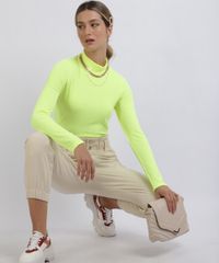 Blusa-Feminina-Canelada-Gola-Alta-Manga-Longa-Amarelo-Neon-9957898-Amarelo_Neon_5