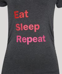 Blusa-Feminina--Eat-Sleep-Repeat--Franzida-Manga-Curta-Decote-Redondo-Cinza-9956013-Cinza_2