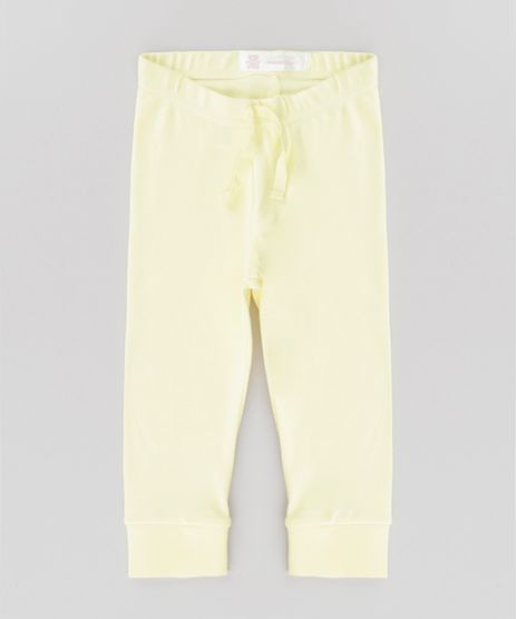 Calca-Basica-em-Algodao---Sustentavel-Amarelo-Claro-8585843-Amarelo_Claro_1