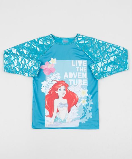 Blusa-de-Praia-Infantil-Ariel-Manga-Longa-com-Protecao-UV50--Verde-Agua-9903159-Verde_Agua_1
