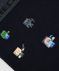 Camiseta-Infantil-Minecraft-Manga-Curta-Gola-Careca-Cinza-Mescla-Escuro-9944175-Cinza_Mescla_Escuro_3