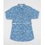 Chemise-Jeans-Infantil-Estampada-Floral-Manga-Longa-com-Cinto-Azul-Claro-9944455-Azul_Claro_1