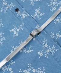 Chemise-Jeans-Infantil-Estampada-Floral-Manga-Longa-com-Cinto-Azul-Claro-9944455-Azul_Claro_3