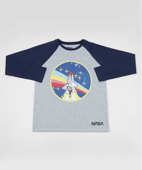 Camiseta-Juvenil-Nasa-Manga-Longa-Gola-Careca-Cinza-Mescla-9956104-Cinza_Mescla_1