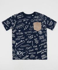 Camiseta-Infantil-Estampada-e-com-Bolso-em-Suede-Manga-Curta-Gola-Careca-Azul-Marinho-9945158-Azul_Marinho_1