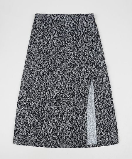 Saia-Juvenil-Midi-Estampada-Folhagens-com-Fenda-Preto-9946199-Preto_1
