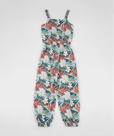 Macacao-Infantil-Estampado-de-Folhagens-Alcas-Finas-Verde-9946426-Verde_1