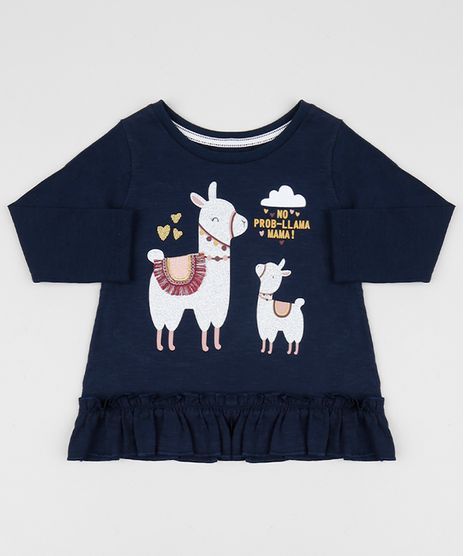 Blusa-Infantil-Lhama-com-Babados-Manga-Longa-Azul-Marinho-9946788-Azul_Marinho_1