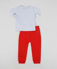 Conjunto-Infantil-Rato-de-Blusao-Estampado-Cinza-Mescla---Calca-em-Moletom-Vermelha-9951504-Vermelho_2