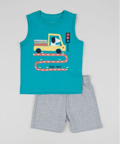 Conjunto-Infantil-de-Regata-Cachorro-Verde---Bermuda-Cinza-Mescla-9952701-Cinza_Mescla_1