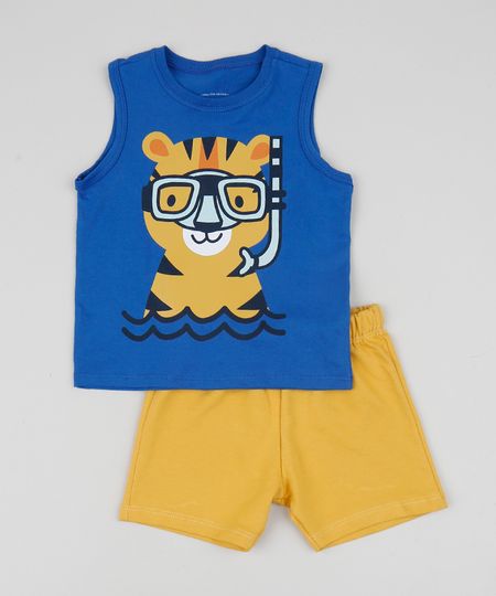 Conjunto-Infantil-de-Regata-Tigre-Azul---Bermuda-Amarelo-9952702-Amarelo_1