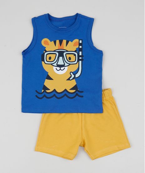 Conjunto-Infantil-de-Regata-Tigre-Azul---Bermuda-Amarelo-9952702-Amarelo_1