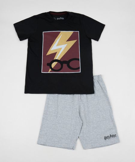 Pijama-Juvenil-Harry-Potter-Manga-Curta-Preto-9955484-Preto_1