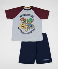 Pijama-Juvenil-Harry-Potter-Manga-Curta-Raglan-Cinza-Mescla-9955485-Cinza_Mescla_1