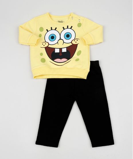 Conjunto-Infantil-em-Moletom-Bob-Esponja-de-Blusao-Amarelo---Calca-Estampada-Preto-9955503-Preto_1