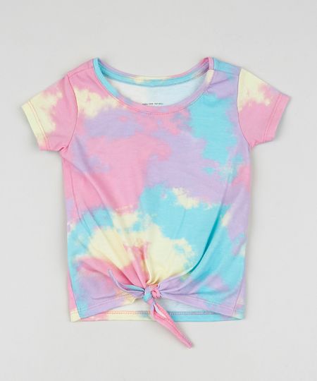 Blusa-Infantil-Estampada-Tie-Dye-com-No-Manga-Curta-Rosa-Claro-9956834-Rosa_Claro_1