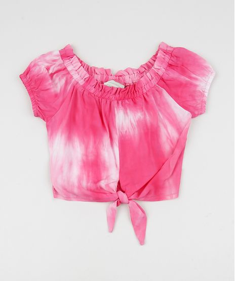 Blusa-Infantil-Ombro-a-Ombro-Estampado-Tie-Dye-com-No-Manga-Curta-Rosa-9957724-Rosa_1