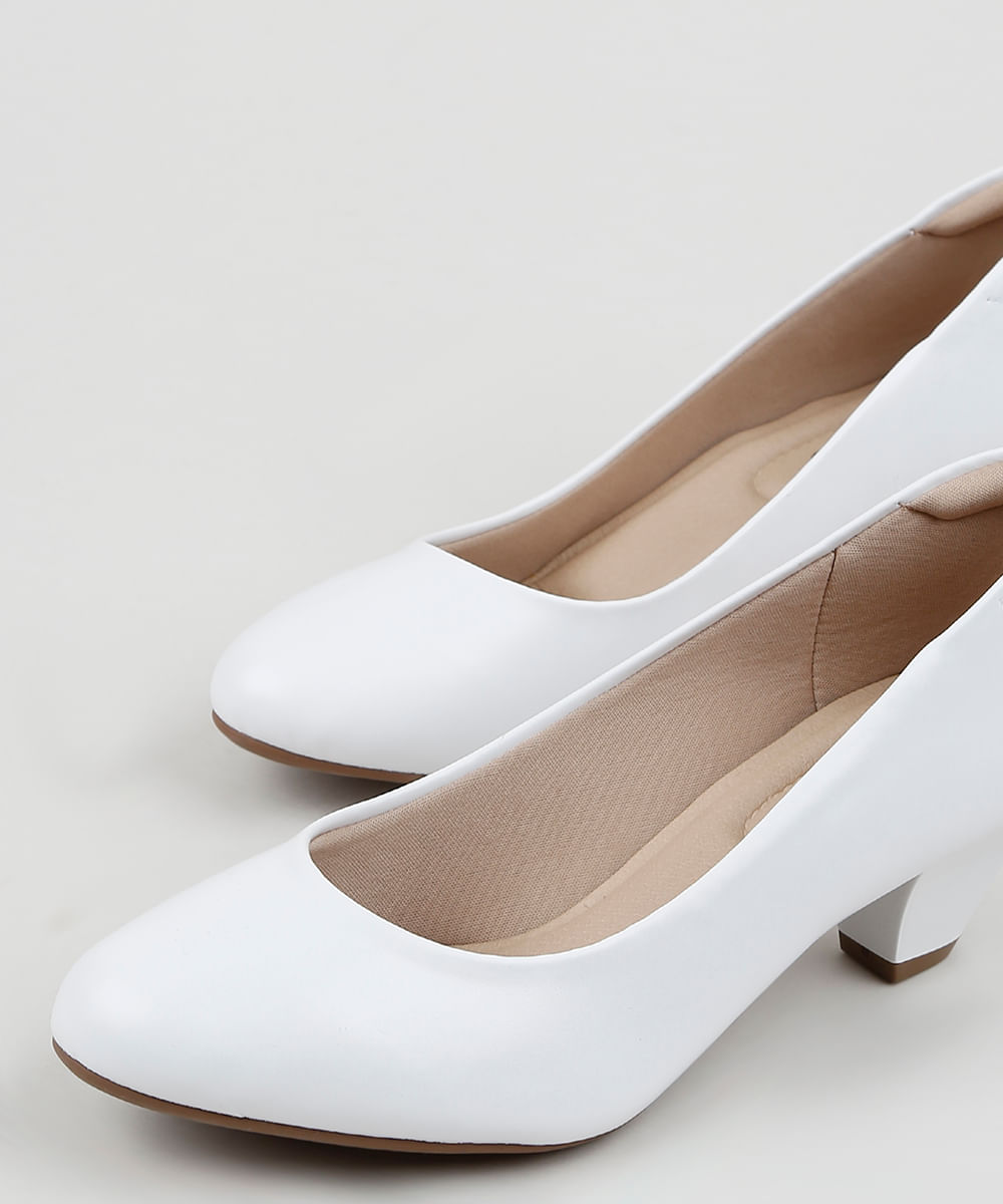 scarpin branco modare