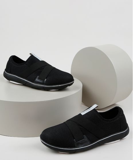 Tenis-Feminino-Modare-Knit-com-Elastico-Cruzado-Preto-9958536-Preto_1