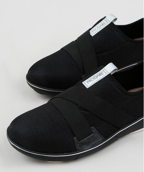 tenis com elastico cruzado