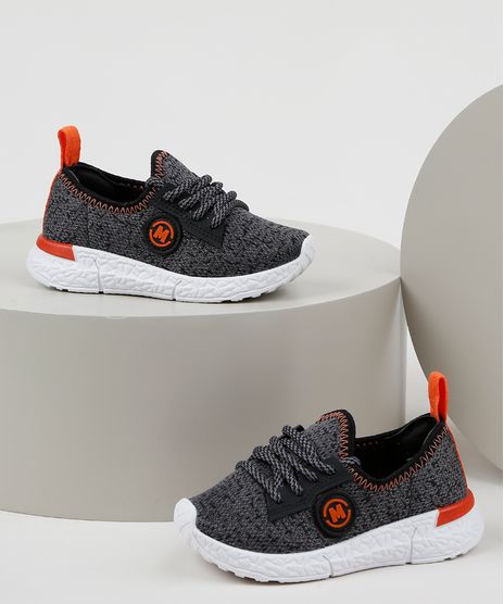 Tenis-Infantil-Molequinho-Knit-Calce-Facil-com-Cadarco-Cinza-Mescla-9959411-Cinza_Mescla_1