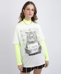 Camiseta-Unissex-Gato--I-Hate-Dogs--Manga-Curta-Gola-Careca-Branca-9956858-Branco_1