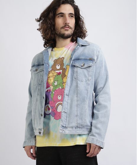 Jaqueta-Jeans-Unissex-Trucker-em-Moletom-com-Bolsos-Azul-Claro-9952759-Azul_Claro_1