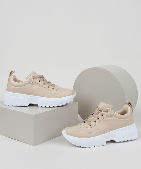Tenis-Feminino-Oneself-Sneaker-Chunky--Bege-9954075-Bege_1