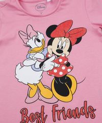 Blusa-Infantil-Minnie-e-Margarida--Best-Friends--Manga-Curta--Rosa-9954817-Rosa_3