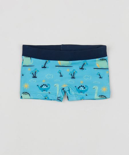 Sunga-Infantil-Boxer-Estampada-de-Dinossauros-Azul-9902368-Azul_1