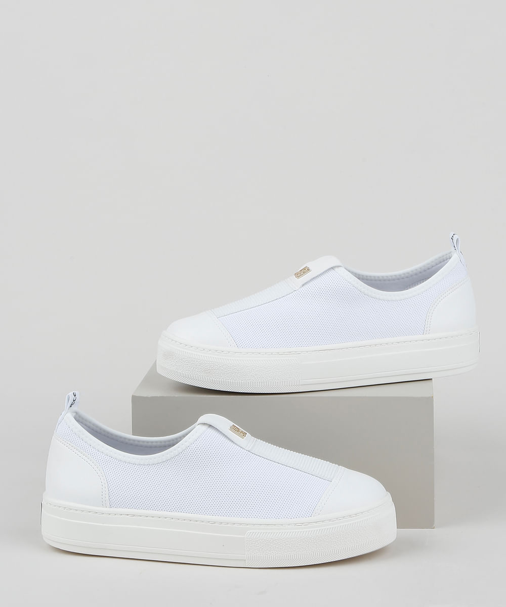 tenis feminino branco esportivo