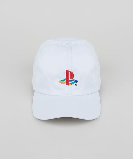 Bone-Masculino-Aba-Curva-com-Bordado-Playstation-Branco-9946704-Branco_1 Bone-Masculino-Aba-Curva-com-Bordado-Playstation-Branco-9946704-Branco_1